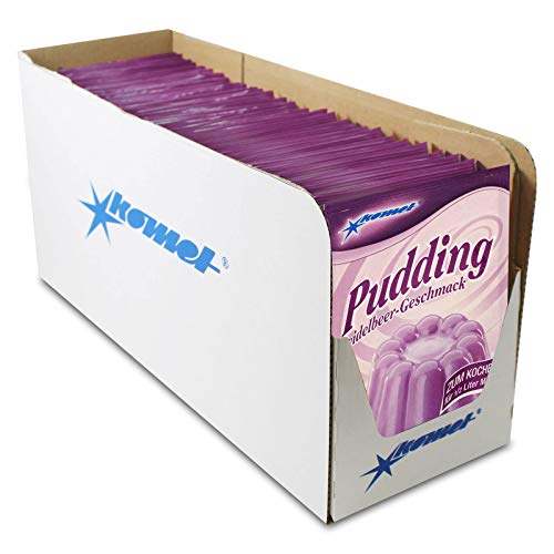 34er Pack Komet Pudding Heidelbeer-Geschmack (34 x 40 g) zum Kochen Puddingpulver Dessert Puddingdessert von Komet Gerolf Pöhle & Co. GmbH