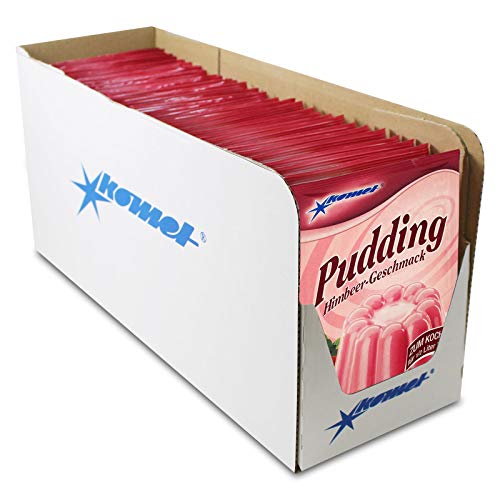 34er Pack Komet Pudding Himbeer-Geschmack (34 x 40 g) zum Kochen Puddingpulver Dessert Puddingdessert von Komet Gerolf Pöhle & Co. GmbH