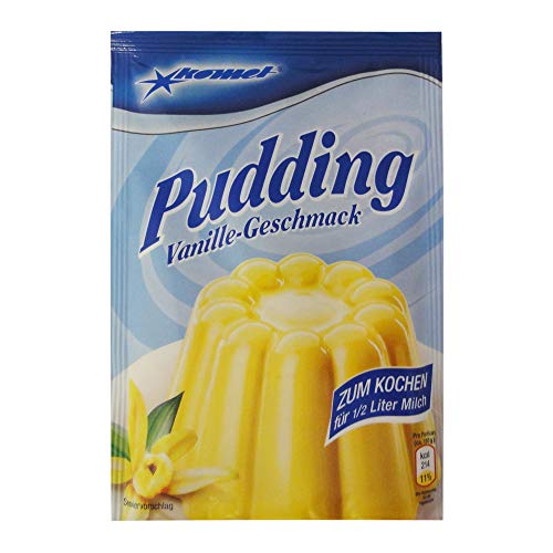 Komet Pudding Vanille-Geschmack 40 g zum Kochen Puddingpulver Puddingdessert Dessert Dessertpulver von Komet Gerolf Pöhle & Co. GmbH