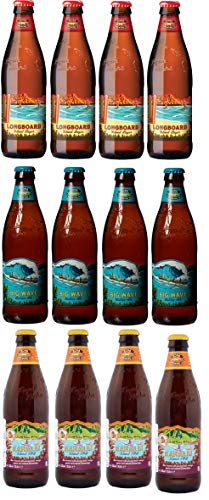12 Flaschen Kona 3 Sorten Mix Hanalai, Big Wave und Longboard inkl. EINWEG Pfand von Kona Brewing Hawaii