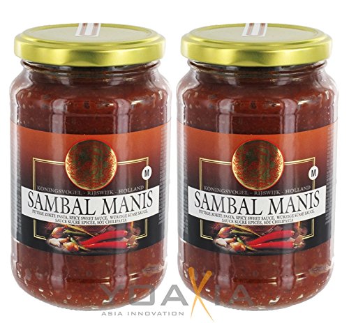 2er-Pack - Koningsvogel [ 2x 200g ] Sambal Manis süße Chilisauce von Koningsvogel