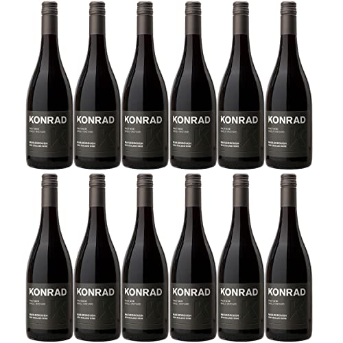 Konrad Wines Pinot Noir Rotwein Wein trocken Neuseeland I Visando Paket (12 x 0,75l) von Konrad Wines