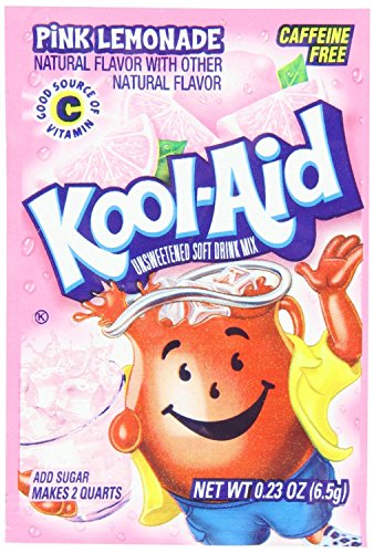 Kool-Aid Pink Lemonade Unsweetened Soft Drink Mix, 0.23-Ounce Envelopes (Pack of 48) von Kool-Aid