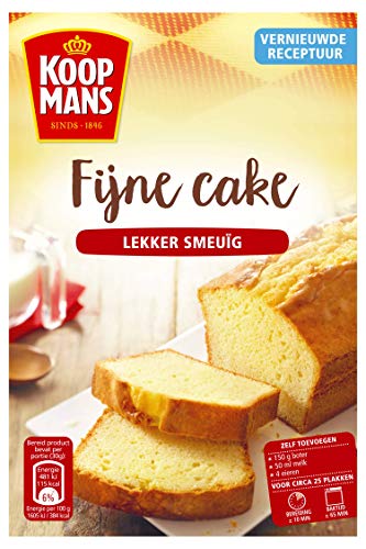 Koopmans Fijne cake mix (6x 400g multipack), de basis voor iedere luchtige cake, mix voor 1 cake von Koopmans