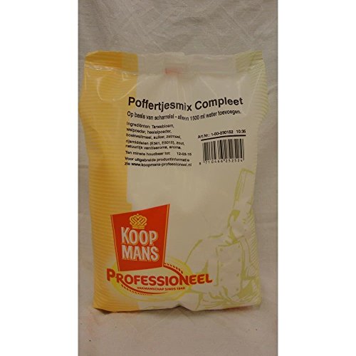 Koopmans Professioneel Poffertjesmix Compleet 1000g Packung (Poffertjes Komplettmischung) von Brand New Cake