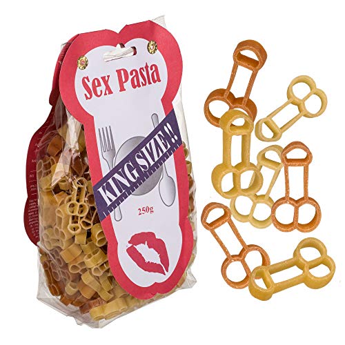 Sex Pasta - King Size - Nudeln in Penisform / Penisnudeln - Hartweizengrieß mit Paprika - 250 g von Kopfsalat