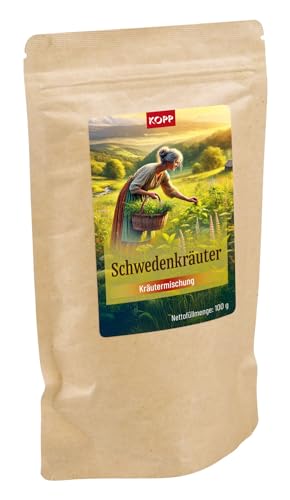 NEU - KOPP Kräutermischung Schwedenbitter nach M. Treben - 100 g - Wermut, Safran, Myrrhe und Theriak, von Kopp Verlag