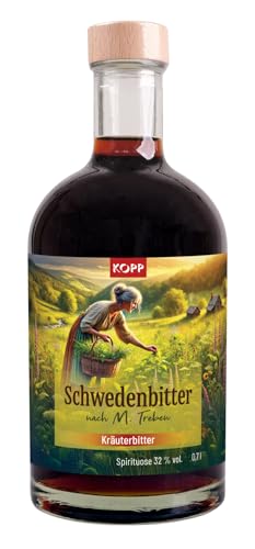 NEU - KOPP Schwedenbitter nach M. Treben - 700 ml 32% vol mit 13 Kräutern - Kräuterbitter - Bitterstoffe - Vegan NEU - KOPP Schwedenbitter nach M. Treben - 700 ml 32% vol mit 13 Kräutern - Kräuterbitter - Bitterstoffe - Vegan von Kopp Verlag