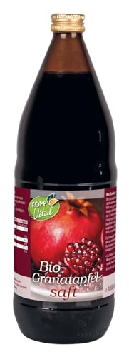 KOPP Vital® Bio-Granatapfelsaft | Direktsaft | 1 Liter | Bio-Qualität | Enthält von Natur aus Zucker | Premium Granatapfelsaft von Kopp Vital