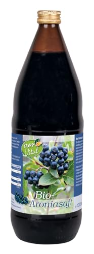 KOPP Vital® Bio-Aroniasaft | 1 Liter | Direktsaft | aus reifen Aroniabeeren | Enthält von Natur aus Zucker von Kopp Vital