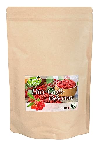 Kopp Vital Bio-Goji Beeren | Premium in Bio-Qualität | Ohne Gentechnik |Vegan |Glutenfrei |100 % Goji-Beeren | Superfood von Kopp Vital
