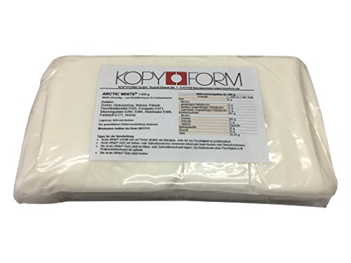 KOPYFORM Rollfondant Arctic White® 1kg, weiß von Kopyform