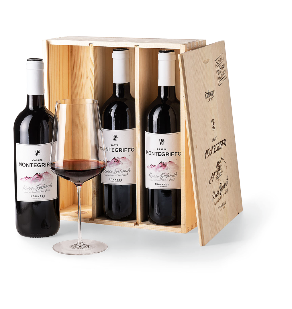 2019 Castel Montegriffo Rosso Dolomiti Vigneti delle Dolomiti IGT Rosso 2019 Castel Montegriffo Rosso Dolomiti Vigneti delle Dolomiti IGT Rosso von Weingut Kornell