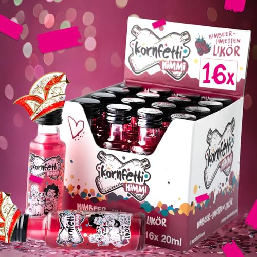 HIMMI 2x MINIs Himbeerlikör mit Limetten-Kick: Fruchtig-Süßer Party Schnaps, Weizenkorn Basis, Festival Kurze Geschenk, Für Cocktails & Shots HIMMI 2x MINIs Himbeerlikör mit Limetten-Kick: Fruchtig-Süßer Party Schnaps, Weizenkorn Basis, Festival Kurze Geschenk, Für Cocktails & Shots von Kornfetti
