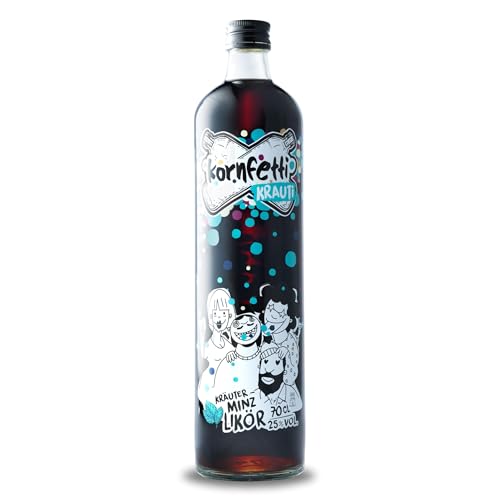 KRAUTI Kräuterlikör 700ml | 27 natürliche Kräuter + Kornfetti Schnaps Kräuterschnaps 25% vol. von Kornfetti