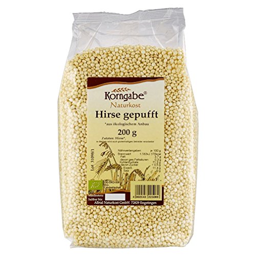 Korngabe Bio Hirse gepufft natur (1 x 200 gr) von Korngabe