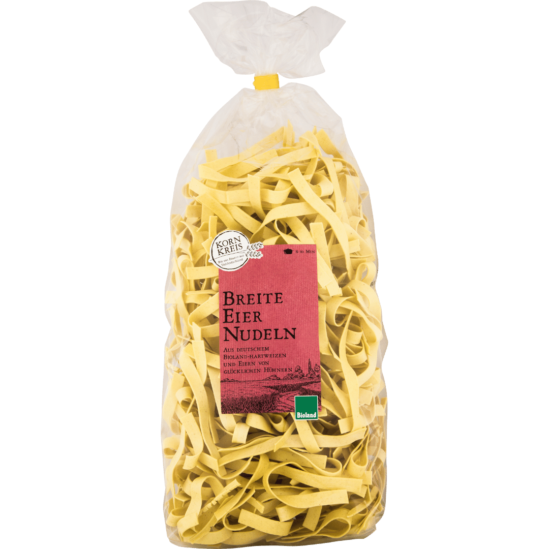 Bio Breite Eier Nudeln, 500g Bio Breite Eier Nudeln, 500g von Kornkreis
