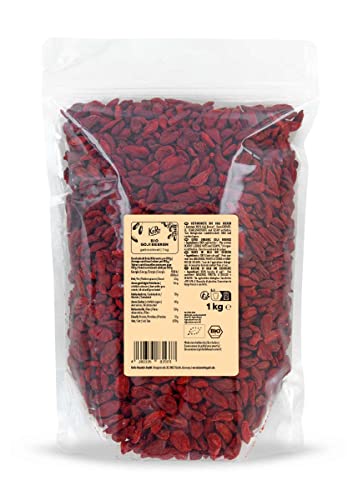 KoRo - Bio Goji Beeren 1 kg - Ungeschwefelt Superfood frei von Zusätzen - 100% Frucht von KoRo