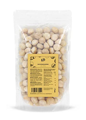 KoRo - Macadamiakerne 500 g - Ganze Macadamiakerne - Naturbelasse Nüsse ohne Zusätze von KoRo