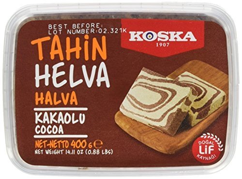 Koska Premium Tahin Halva mit Kakao (400Gr / 14.10 Oz) von Koska