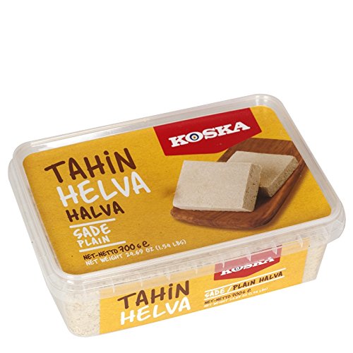 Koska Premium Tahin Halva mit einfarbigem Muster (700 g) von Koska