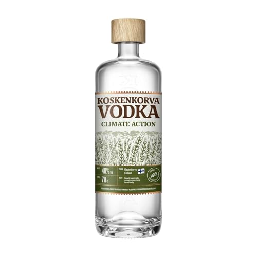 Koskenkorva Climate Action - Vodka 40%, 70CL | Sanfter und warmer reiner Wodka, hergestellt in Finnland aus umweltfreundlichem Anbau und hochwertigsten Bio-Zutaten | Ideal für Cocktails von Koskenkorva