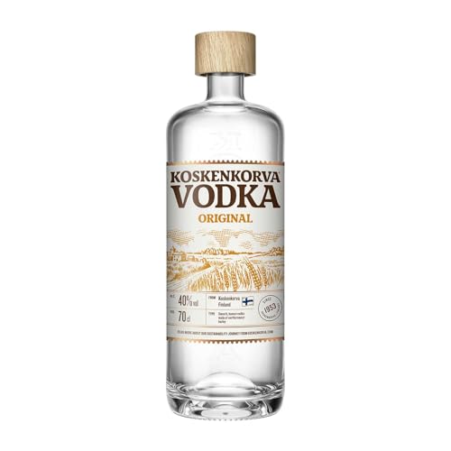 Koskenkorva Original Vodka 40% 0,7L | Geschmeidiger, klassischer Wodka mit reinem Geschmack | Nachhaltig in Finnland destilliert, mit den hochwertigsten, lokal angebauten Zutaten |Ideal für Cocktails von Koskenkorva