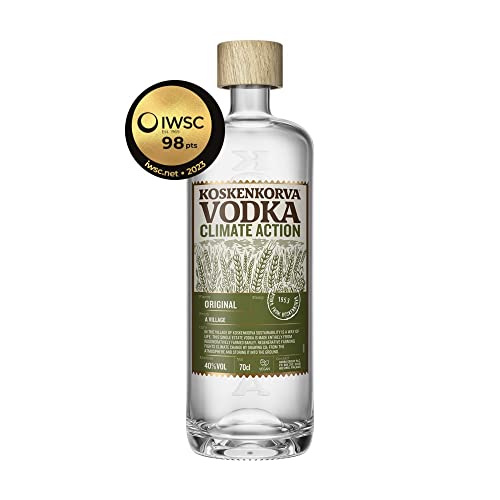 Koskenkorva Climate Action - Vodka 40%, 70CL | Sanfter und warmer reiner Wodka, hergestellt in Finnland aus umweltfreundlichem Anbau und hochwertigsten Bio-Zutaten | Ideal für Cocktails von Koskenkorva