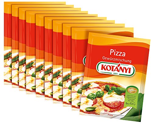10er SET Kotanyi Pizza Gewürzmischung Brief zu je 21 g von Kotanyi