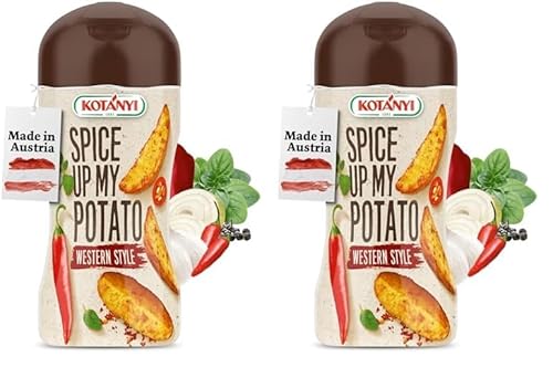 KOTÁNYI Western Style Grillgewürz 80g - Kartoffel-Gewürz für Pommes, Bratkartoffeln und Potato Wedges- Gewürzmischung zum Grillen - [Jetzt für die nächste Grillparty bestellen!] (Packung mit 2) von Kotanyi