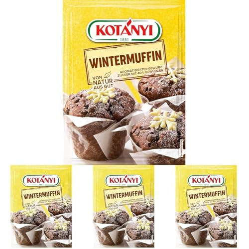 KOTÁNYI Wintermuffins Gewürzzubereitung - Brief 36g (Packung mit 4) von Kotanyi