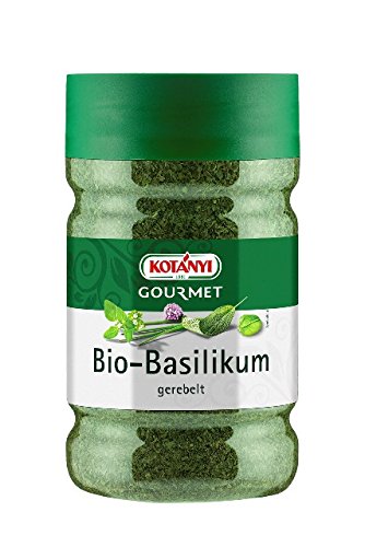 Kotanyi Bio Basilikum gerebelt Gewürze für Großverbraucher und Gastronomie Gourmetdose, 175 g von Kotanyi