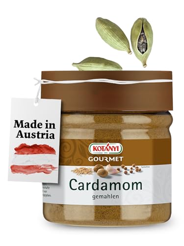 Kotanyi Gourmet Cardamom gemahlen | aromatische, süßlich-scharfe Geschmacksnote, für das orientalische Etwas, 400 ml von Kotanyi