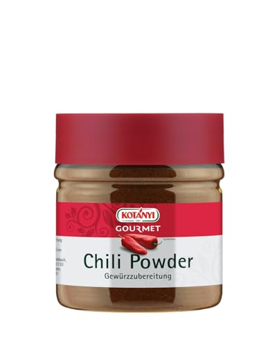 Kotanyi Gourmet Chili Powder Gewürzzubereitung | feurig-scharf, für typisch mexikanische Geschmacksnoten, 400 ml von Kotanyi