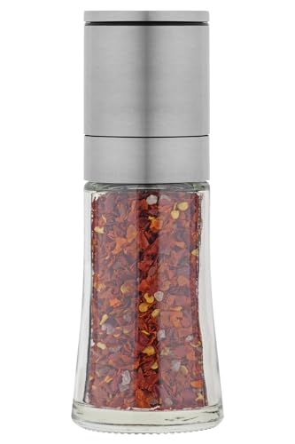 Kotanyi Mühle Chili mit Meersalz, wiederbefüllbare Salzmühle mit Keramik Mahlwerk, Meersalz mit Chili 35 g von Kotanyi