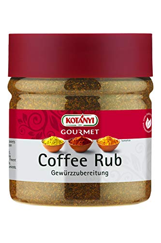 Kotanyi Gourmet Coffee Rub Gewürzzubereitung | fruchtig-pikant zum Würzen | italienische Küche | mit Kaffeepulver, Thymian und Rosmarin, 400 ml (ca. 210g) von Kotanyi