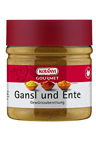 Kotanyi Gourmet Gansl ideale Gewürz für die Zubereitung von Gänsen und Enten, süßlich-knusprig, 400 ml von Kotanyi