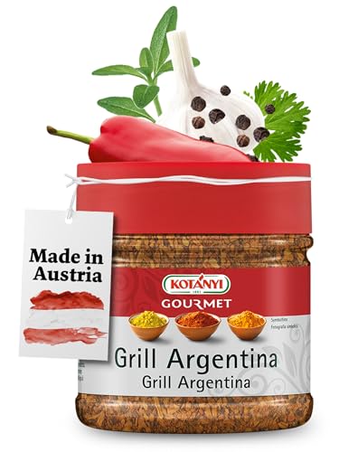 Kotanyi Gourmet Grill-Argentina Gewürzzubereitung, mit Paprika, Pfeffer, Koriander und mehr, fruchtig-pikant, 400ccm, 285 g von Kotanyi