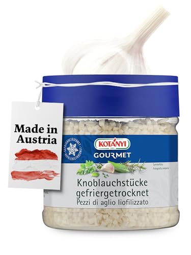 Kotanyi Gourmet Knoblauchstücke gefriergetrocknet | wie erntefrisch, würzig-intensiv, scharf, 400 ml von Kotanyi