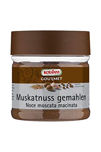 Kotanyi Gourmet Muskatnuss gemahlen | stark würzig, bittersüß und leicht scharf, 400 ml von Kotanyi