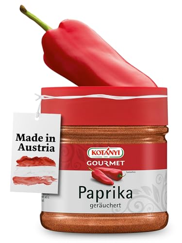 KOTÁNYI Paprika geräuchert - Für Gulasch, Couscous & mehr - Geräuchertes Paprikapulver - Pommes Gewürz & Grillgewürze - inkl. Großverpackung, 400ml [Jetzt Kotányi Gewürze kaufen!] von Kotanyi