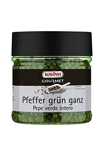 Kotanyi Gourmet Pfeffer grün ganz | mild-würzig, leicht fruchtig-aromatische Schärfe, 400 ml von Kotanyi