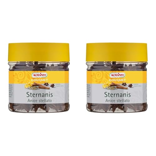 Kotanyi Gourmet Sternanis ganz | süßlich-würziger, lakritz ähnlicher Geschmack, 400 ml (Packung mit 2) von Kotanyi