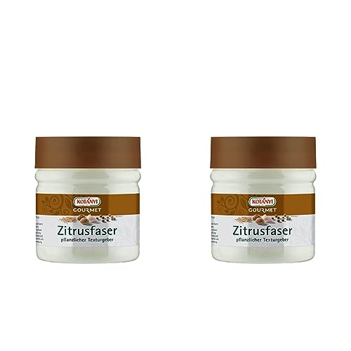 Kotanyi Gourmet Zitrusfaser | pflanzlicher Texturgeber, Alternative zu Mehl und Stärke, ca. 120g, 400 ml (Packung mit 2) von Kotanyi