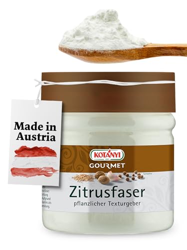 Kotanyi Gourmet Zitrusfaser | pflanzlicher Texturgeber, Alternative zu Mehl und Stärke, ca. 120g, 400 ml von Kotanyi