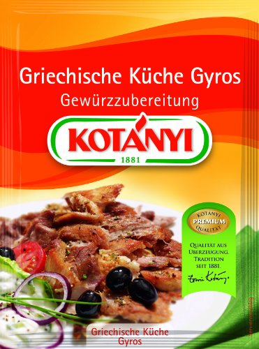 Kotanyi Griechische Küche Gyros Gewürzzubereitung, 5er Pack von Kotanyi
