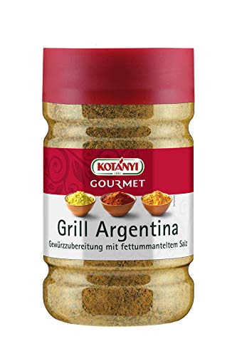 Kotanyi Grill Argentina Gewürzzubereitung mit fettummanteltem Salz für Großverbraucher, Dose 100% rePET, 1200 ml (ca. 900 g) von Kotanyi