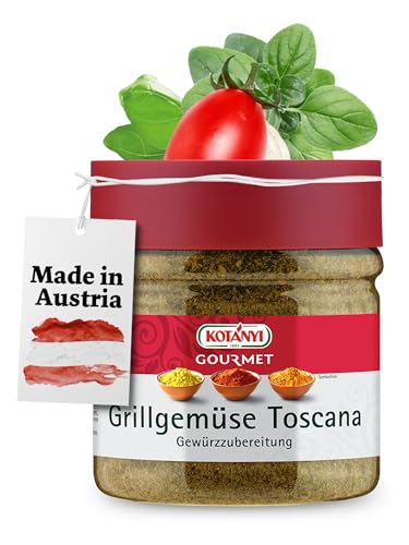 Kotanyi Gourmet Grillgemüse Toscana Gewürzzubereitung, aus besten Kräutern und feinen Olivenstücken, typisch italienischer Geschmack, 300g von Kotanyi