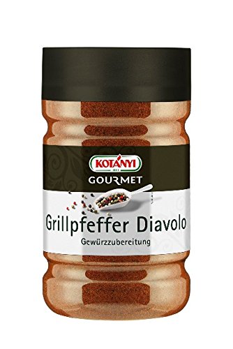 Kotanyi Grillpfeffer Diavolo Gewürzzubereitung Gewürze für Großverbraucher und Gastronomie, 680 g von Kotanyi