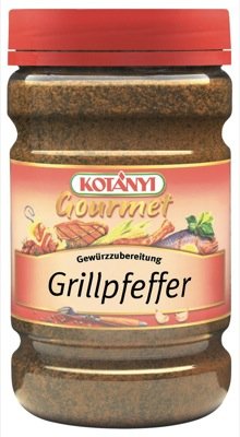 Kotanyi Grillpfeffer Gewürzzubereitung Gewürze für Großverbraucher und Gastronomie, 823 g von Kotanyi